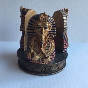 Egyptian Revival Style Candleholders
